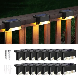 16-Pack Outdoor Solar Deck Lamp