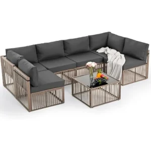 Pamapic 7 Pieces Outdoor Sectional
