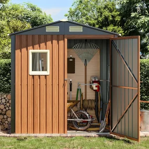 6x4 Ft, Lockable Metal  Shed