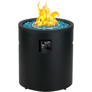 50,000 BTU Propane Fire Pit Outside