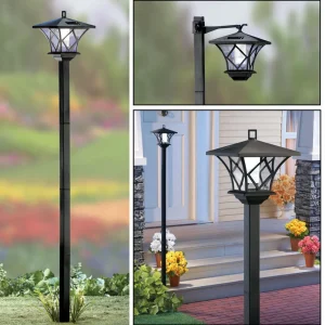 2 in 1 Solar Lamp Post Light