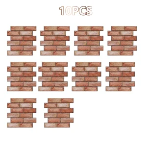 10Pc 3D Wall Panels Peel and Stick
