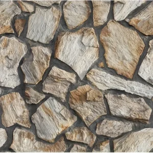 20pcs 3D Rust Colored Stone Tiles