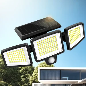 Solar Outdoor Safety Light with Remote Control,