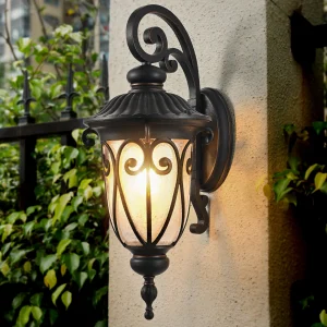 Black Vintage Wall Sconce Lantern